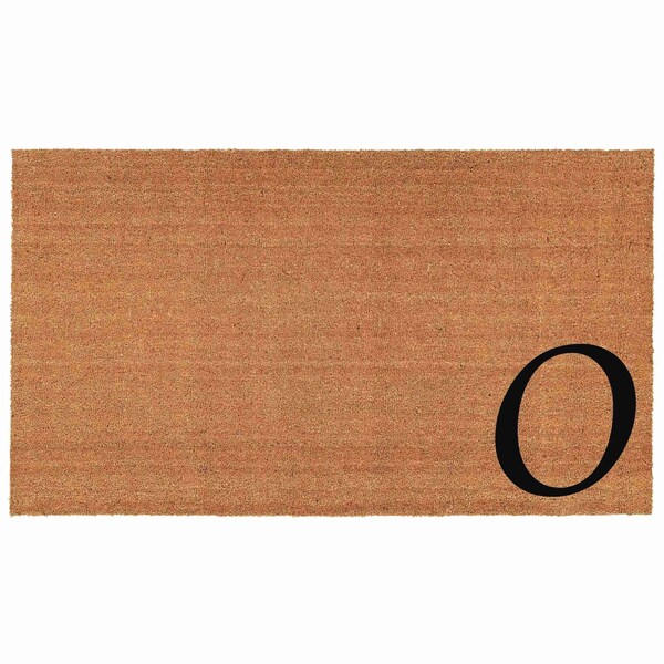 Calloway Mills Monogram Door Mat, Black, Natural, 18 in W x 30 in L 153621830O - main